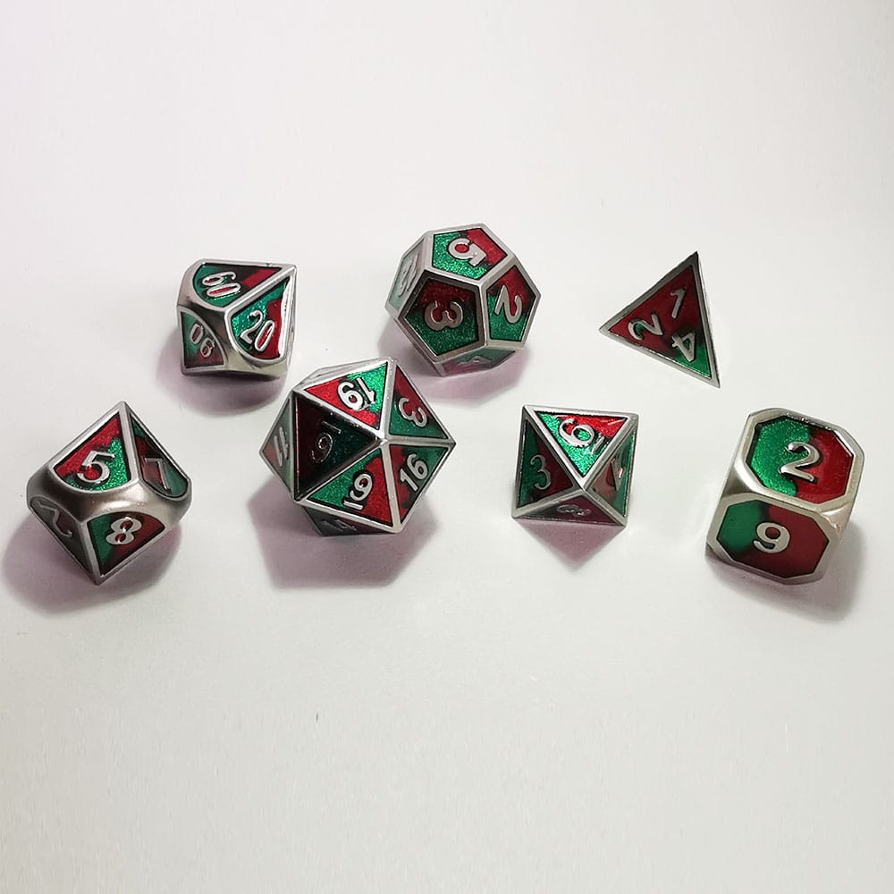 Solid Metal RPG Dice-Seasonal special color